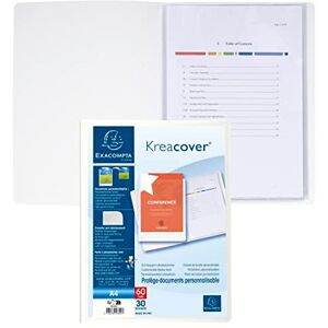 Exacompta 58309E Sichtmappe KreaCover Chromaline aus Kunststoff DIN A4 mit 30 Klarsichthüllen, 60 Sichten, Tasche am Vorderdeckel zum selbstgestalten, Aktenhülle, Prospekthülle, 1 Stück Zufallsfarbe Exacompta 58309E Sichtmappe KreaCover Chromaline aus Kunststoff DIN A4 mit 30 Klarsichthüllen, 60 Sichten, Tasche am Vorderdeckel zum selbstgestalten, Aktenhülle, Prospekthülle, 1 Stück Zufallsfarbe