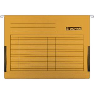 DONAU 7420905-12 Hängetasche mit Leinenfröschen Aus Recycling-Karton 230 GSM für DIN A4 Farbe: Orange 5er Packung auswechselbarem Blanko-Schildchen DONAU 7420905-12 Hängetasche mit Leinenfröschen Aus Recycling-Karton 230 GSM für DIN A4 Farbe: Orange 5er Packung auswechselbarem Blanko-Schildchen