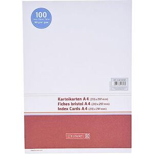BRUNNEN 102240000 Karteikarte (A4 unliniert, 100 Stück, eingeschweißt) weiß BRUNNEN 102240000 Karteikarte (A4 unliniert, 100 Stück, eingeschweißt) weiß