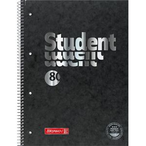 BRUNNEN Collegeblock Premium Student FACT!plus A4, Lineatur 28, 80 Blatt, schwarz BRUNNEN Collegeblock Premium Student FACT!plus A4, Lineatur 28, 80 Blatt, schwarz
