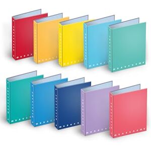 Pigna Monocromo Multicolour Folder – Folders (Multicolour, A4, 210 mm, 297 mm), 5 Stück Pigna Monocromo Multicolour Folder – Folders (Multicolour, A4, 210 mm, 297 mm), 5 Stück