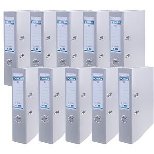 DONAU Master Ordner Breit 10er Pack FSC/DIN A4 / 7,5 cm / 10 Stück/Grau/Kunststoffbezug PP/Carton Papier Schlitzordner Büroordner Aktenordner Ringordner/Grünen Punkt DONAU Master Ordner Breit 10er Pack FSC/DIN A4 / 7,5 cm / 10 Stück/Grau/Kunststoffbezug PP/Carton Papier Schlitzordner Büroordner Aktenordner Ringordner/Grünen Punkt
