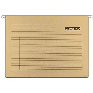 DONAU 7410905-02 Hängemappe Aus Recycling-Karton 230 GSM für DIN A4 Seitlich offen Farbe: Braun 5er Packung auswechselbarem Blanko-Schildchen ideal für Büro und Schule und der Behörde Grünen Punk DONAU 7410905-02 Hängemappe Aus Recycling-Karton 230 GSM für DIN A4 Seitlich offen Farbe: Braun 5er Packung auswechselbarem Blanko-Schildchen ideal für Büro und Schule und der Behörde Grünen Punk