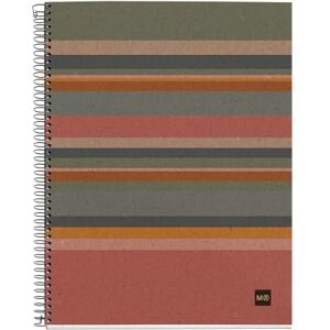 Miquelrius Recyceltes A4-Notizbuch, 120 recycelte Blätter, 80 g/m², blanko, blanko, für Zeichnen, Lettering oder Skizzen, recycelter Einband, 4 Löcher, liniert Miquelrius Recyceltes A4-Notizbuch, 120 recycelte Blätter, 80 g/m², blanko, blanko, für Zeichnen, Lettering oder Skizzen, recycelter Einband, 4 Löcher, liniert