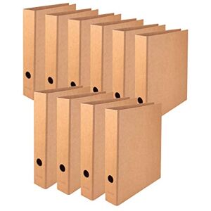 FALKEN Original 10er Pack Vegan-Ordner Pure Nature. Made in Germany. 5 cm breit DIN A4 Braun Aktenordner Briefordner Büroordner Pappordner Schlitzordner FALKEN Original 10er Pack Vegan-Ordner Pure Nature. Made in Germany. 5 cm breit DIN A4 Braun Aktenordner Briefordner Büroordner Pappordner Schlitzordner