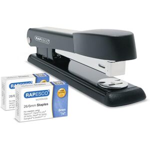 Rapesco 1602 Germ-Savvy Antibakteriell Marlin Heftgerät, 25 Blatt Heftleistung, Schwarz & 2000 x 26/6mm Heftklammern Rapesco 1602 Germ-Savvy Antibakteriell Marlin Heftgerät, 25 Blatt Heftleistung, Schwarz & 2000 x 26/6mm Heftklammern