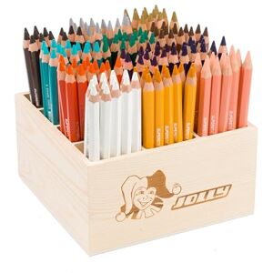 JOLLY Classpack Wood, X-Big, Complementary colours, Holzbox mit 144 Farbstiften, 12 Ergänzungsfarben, Bruchfest und Ungiftig, extra-dicke Mine, Ideal für Schule und Kindergarten JOLLY Classpack Wood, X-Big, Complementary colours, Holzbox mit 144 Farbstiften, 12 Ergänzungsfarben, Bruchfest und Ungiftig, extra-dicke Mine, Ideal für Schule und Kindergarten