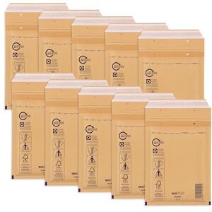 ÖKI Luftpolstertaschen Luftpolsterumschläge inkl. Haftklebestreifen, 10 Stück, B6 Luftpolster-Taschen, Gepolsterte Briefumschläge,Versandtaschen, Braun ÖKI Luftpolstertaschen Luftpolsterumschläge inkl. Haftklebestreifen, 10 Stück, B6 Luftpolster-Taschen, Gepolsterte Briefumschläge,Versandtaschen, Braun