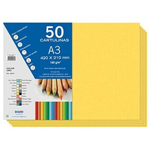 DOHE A3-Karton, goldfarben, 50 Stück, 21 x 29,7 cm, 180 g/m², Büromaterial DOHE A3-Karton, goldfarben, 50 Stück, 21 x 29,7 cm, 180 g/m², Büromaterial