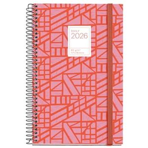 Miquelrius Baden Kalender 2026 ein Tag pro Seite ähnlich A6+ (117 x 182 mm), Tagesplanung, Hardcover, Spiralbindung, Gummibandverschluss, 80 g/m² Papier, CAT-EN-PT, Baden Miquelrius Baden Kalender 2026 ein Tag pro Seite ähnlich A6+ (117 x 182 mm), Tagesplanung, Hardcover, Spiralbindung, Gummibandverschluss, 80 g/m² Papier, CAT-EN-PT, Baden