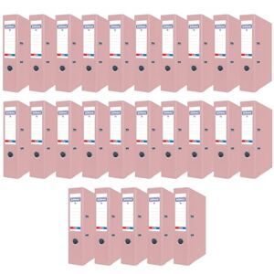 DONAU PREMIUM 25er Pack Ordner / A4/75mm 7,5 cm/Rosa Pastell Kunststoffbezug PP/Papier/Schlitzordner Büroordner Aktenordner Metall Kantenschutz/Mit glänzender Oberfläche DONAU PREMIUM 25er Pack Ordner / A4/75mm 7,5 cm/Rosa Pastell Kunststoffbezug PP/Papier/Schlitzordner Büroordner Aktenordner Metall Kantenschutz/Mit glänzender Oberfläche