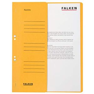 FALKEN Original 50er Pack Ösenhefter. Made in Germany. Aus Recycling-Karton mit halbem Vorderdeckel und kaufmännischer Heftung für DIN A4 gelb Hefter Sammelmappe Blauer Engel FALKEN Original 50er Pack Ösenhefter. Made in Germany. Aus Recycling-Karton mit halbem Vorderdeckel und kaufmännischer Heftung für DIN A4 gelb Hefter Sammelmappe Blauer Engel
