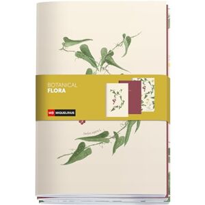 Miquelrius Hefte A5 (142 x 210 mm), 3er-Pack, liniertes, weißes Papier, liniert und gepunktet, 32 Blatt à 80 g/m², Umschlag aus strukturiertem Karton, Botanical Flora Miquelrius Hefte A5 (142 x 210 mm), 3er-Pack, liniertes, weißes Papier, liniert und gepunktet, 32 Blatt à 80 g/m², Umschlag aus strukturiertem Karton, Botanical Flora