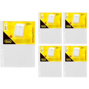 Idena 90373-50 Stück Klarsichthüllen A4 glasklar, Prospekthüllen aus Kunststoff 60µ, dokumentenecht, Klarsichtfolien mit Universallochung Idena 90373-50 Stück Klarsichthüllen A4 glasklar, Prospekthüllen aus Kunststoff 60µ, dokumentenecht, Klarsichtfolien mit Universallochung