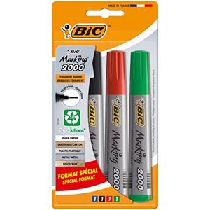 BIC Marking 2000 Permanent Marker, mit fester Rundspitze, in 4 Farben, zum Beschreiben von Metall, Holz & Co BIC Marking 2000 Permanent Marker, mit fester Rundspitze, in 4 Farben, zum Beschreiben von Metall, Holz & Co