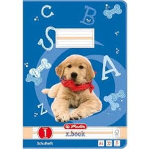 Herlitz Arbeitsblock x.book A4, Lineatur 1, 50 Blatt, 5 Stück Herlitz Arbeitsblock x.book A4, Lineatur 1, 50 Blatt, 5 Stück