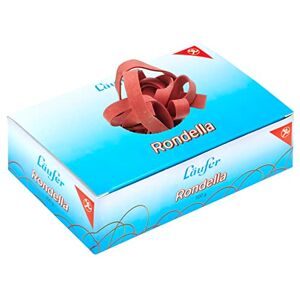 Läufer 51342 Rondella Gummibänder 130 x 10 mm, Durchmesser 85 mm, 10 mm breite Gummiringe, 500 g Schachtel, rot Läufer 51342 Rondella Gummibänder 130 x 10 mm, Durchmesser 85 mm, 10 mm breite Gummiringe, 500 g Schachtel, rot