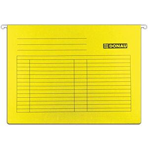 DONAU 7410905-11 Hängemappe Aus Recycling-Karton 230 GSM für DIN A4 Seitlich offen Farbe: Gelb 5er Packung auswechselbarem Blanko-Schildchen ideal für Büro und Schule und der Behörde Grünen Punk DONAU 7410905-11 Hängemappe Aus Recycling-Karton 230 GSM für DIN A4 Seitlich offen Farbe: Gelb 5er Packung auswechselbarem Blanko-Schildchen ideal für Büro und Schule und der Behörde Grünen Punk