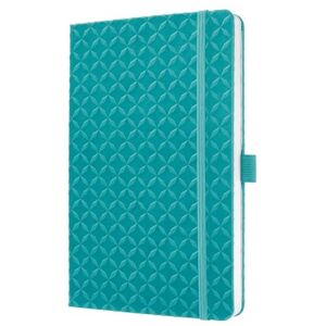 Sigel JN103 Notizbuch A5 liniert türkis, Tagebuch Jolie, Hardcover, Gummiband, Stifteschlaufe, Einstecktasche, Aqua Green vegan, aus nachhaltigem Papier Sigel JN103 Notizbuch A5 liniert türkis, Tagebuch Jolie, Hardcover, Gummiband, Stifteschlaufe, Einstecktasche, Aqua Green vegan, aus nachhaltigem Papier