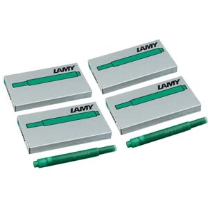 Lamy T10 4er Set Tintenpatronen mit großem Tintenvorrat geeignet für alle Patronenfüllhaltermodelle Inhalt 1,25ml je Patrone 5 Stück pro Päckchen Tintenfarbe grün Lamy T10 4er Set Tintenpatronen mit großem Tintenvorrat geeignet für alle Patronenfüllhaltermodelle Inhalt 1,25ml je Patrone 5 Stück pro Päckchen Tintenfarbe grün