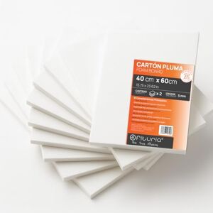 OFITURIA Schaumplatte Weiß Klebend 40x60 cm Pack 2 Stk, Platte aus expandiertem Polystyrol Leicht und Steif, Foamboard Vielseitig und Schneidbar, für Bastelarbeiten und Modelle, 5 mm OFITURIA Schaumplatte Weiß Klebend 40x60 cm Pack 2 Stk, Platte aus expandiertem Polystyrol Leicht und Steif, Foamboard Vielseitig und Schneidbar, für Bastelarbeiten und Modelle, 5 mm