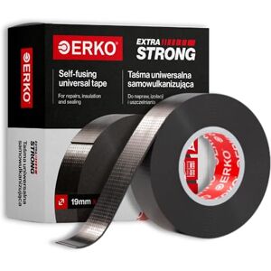 ERKO Selbstverschweißendes Isolierband Universal 5m x 19mm x 0.76mm Schwarz, Reparatur Klebeband für Rohre, Kabel, Werkzeug, Dichtungen Sanitär, elastisches Isolierband aus Gummi ERKO Selbstverschweißendes Isolierband Universal 5m x 19mm x 0.76mm Schwarz, Reparatur Klebeband für Rohre, Kabel, Werkzeug, Dichtungen Sanitär, elastisches Isolierband aus Gummi