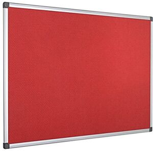 Bi-Office Filztafel Maya, Mit Aluminiumrahmen, Rote Filzoberfläche, Zum Gebrauch Mit Pinnnadeln, Pinnwand, 120 x 90 cm Bi-Office Filztafel Maya, Mit Aluminiumrahmen, Rote Filzoberfläche, Zum Gebrauch Mit Pinnnadeln, Pinnwand, 120 x 90 cm