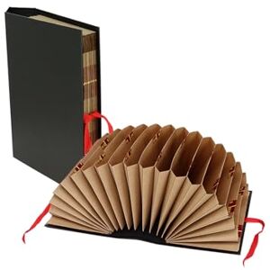 Grafoplás Pokf 2921010 Akkordeon-Ordner, Schwarz, 1/4, 26,5 x 19,5 cm Grafoplás Pokf 2921010 Akkordeon-Ordner, Schwarz, 1/4, 26,5 x 19,5 cm