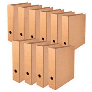FALKEN Original 10er Pack Vegan-Ordner Pure Nature. Made in Germany. 8 cm breit DIN A4 Braun Aktenordner Briefordner Büroordner Pappordner Schlitzordner FALKEN Original 10er Pack Vegan-Ordner Pure Nature. Made in Germany. 8 cm breit DIN A4 Braun Aktenordner Briefordner Büroordner Pappordner Schlitzordner