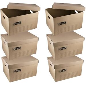 D.RECT Archivbox Sammelbox 2105 KEEP.IT (6er Set) Archivkarton 420 g/m² mit separatem Deckel Braun FSC D.RECT Archivbox Sammelbox 2105 KEEP.IT (6er Set) Archivkarton 420 g/m² mit separatem Deckel Braun FSC