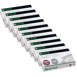 Leitz Juwel Heftklammern 4 mm, 10x Box mit je 2000 Stück, Verzinkt, 56400000 Leitz Juwel Heftklammern 4 mm, 10x Box mit je 2000 Stück, Verzinkt, 56400000