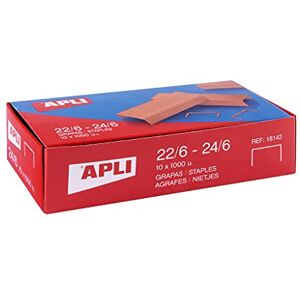 APLI 18964-10.000 Kupferklammern verzinkt Nr. 22/6-24/6-10 Boxen mit 1000 Heftklammern APLI 18964-10.000 Kupferklammern verzinkt Nr. 22/6-24/6-10 Boxen mit 1000 Heftklammern