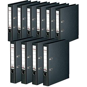 FALKEN Original 10er Pack Chromocolor Premium-Ordner. Made in Germany. Kunststoffbezug außen und innen 5 cm breit DIN A4 schwarz Ringordner Aktenordner Briefordner Büroordner Plastikordner FALKEN Original 10er Pack Chromocolor Premium-Ordner. Made in Germany. Kunststoffbezug außen und innen 5 cm breit DIN A4 schwarz Ringordner Aktenordner Briefordner Büroordner Plastikordner