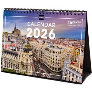 Finocam Tischkalender 2026 Monatsansicht Januar–Dezember 2026 + Sept.–Dez. 2025 (4 Monate) reduziert Kalender 2026 Bilder Madrid International Finocam Tischkalender 2026 Monatsansicht Januar–Dezember 2026 + Sept.–Dez. 2025 (4 Monate) reduziert Kalender 2026 Bilder Madrid International