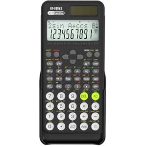 NEWYES Wissenschaftlicher Taschenrechner für Schüler, 991 MS Wissenschaftsrechner für Mittel- und Oberschulbedarf, Taschenrechner mit Abdeckung (Schwarz) NEWYES Wissenschaftlicher Taschenrechner für Schüler, 991 MS Wissenschaftsrechner für Mittel- und Oberschulbedarf, Taschenrechner mit Abdeckung (Schwarz)