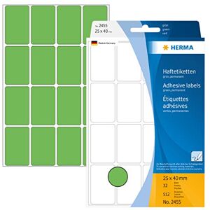 HERMA 2455 Grüne Etiketten - Selbstklebende Mehrzwecketiketten HERMA 2455 Grüne Etiketten - Selbstklebende Mehrzwecketiketten