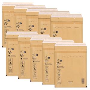 ÖKI Luftpolstertaschen Luftpolsterumschläge inkl. Haftklebestreifen, 10 Stück, B5 Luftpolster-Taschen, Gepolsterte Briefumschläge,Versandtaschen, Braun ÖKI Luftpolstertaschen Luftpolsterumschläge inkl. Haftklebestreifen, 10 Stück, B5 Luftpolster-Taschen, Gepolsterte Briefumschläge,Versandtaschen, Braun