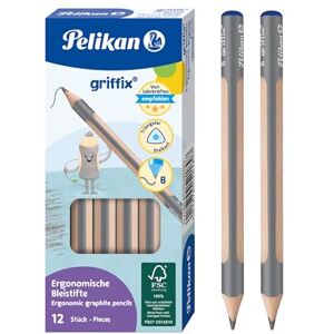 Pelikan griffix Dreikant-Bleistifte aus Holz, Minen-Stärke B, 12 Stück Pelikan griffix Dreikant-Bleistifte aus Holz, Minen-Stärke B, 12 Stück