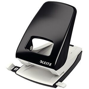 Leitz Starker Büro Locher aus Metall, Für 40 Blatt, Anschlagschiene mit Formatangaben, Ergonomisches Design, schwarz, 51386095 Leitz Starker Büro Locher aus Metall, Für 40 Blatt, Anschlagschiene mit Formatangaben, Ergonomisches Design, schwarz, 51386095