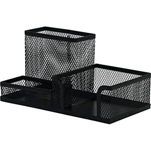 Q-Connect KF16572 Schreibtisch-Organizer/Schwarz/Schreibtischorganizer/Mesh Metall Büro-Organizer Desk Organizer/mit Gummifüßen/ 20,5 x 10,3 x 9,8 cm Q-Connect KF16572 Schreibtisch-Organizer/Schwarz/Schreibtischorganizer/Mesh Metall Büro-Organizer Desk Organizer/mit Gummifüßen/ 20,5 x 10,3 x 9,8 cm