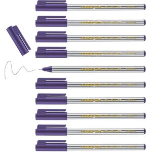 edding 89 Fineliner violett 10 Stifte extrafeine Rundspitze 0,3 mm dünner Faserschreiber für feines und präzises Schreiben, Unterstreichen, Zeichnen für Büro, Schule und Zuhause edding 89 Fineliner violett 10 Stifte extrafeine Rundspitze 0,3 mm dünner Faserschreiber für feines und präzises Schreiben, Unterstreichen, Zeichnen für Büro, Schule und Zuhause