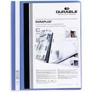 Durable Angebotshefter Duraplus mit Sichttasche für A4, blau, 25er Packung, 257906 Durable Angebotshefter Duraplus mit Sichttasche für A4, blau, 25er Packung, 257906