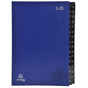 Exacompta 57042E Recycling Pultordner Ordonator aus extra starkem Karton 32 Fächer 1-31 für DIN A4 Sichtlöcher plastikverstärkte Taben Ordnungsmappe Fächermappe Registermappe blau Exacompta 57042E Recycling Pultordner Ordonator aus extra starkem Karton 32 Fächer 1-31 für DIN A4 Sichtlöcher plastikverstärkte Taben Ordnungsmappe Fächermappe Registermappe blau