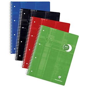 Clairefontaine 8253C Schulheft / Collegeblock Dot Book mit Doppelspirale DIN A4+ 22,5x29,7 cm, 80 Blatt 90g, Dot/punktkariert, 4-fach gelocht zur Ablage in Ordner/Ringbuch, farbig sortiert, 1 Stück Clairefontaine 8253C Schulheft / Collegeblock Dot Book mit Doppelspirale DIN A4+ 22,5x29,7 cm, 80 Blatt 90g, Dot/punktkariert, 4-fach gelocht zur Ablage in Ordner/Ringbuch, farbig sortiert, 1 Stück