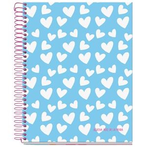 Miquelrius A5 Notizbuch, 7 mm Zeilen, Hardcover Notizbuch, 120 mikroperforierte Blätter, A5 mit 4 Farben zum Organisieren, 70 g/m² extra mattes Papier, 2 Heftlöcher Miquelrius A5 Notizbuch, 7 mm Zeilen, Hardcover Notizbuch, 120 mikroperforierte Blätter, A5 mit 4 Farben zum Organisieren, 70 g/m² extra mattes Papier, 2 Heftlöcher