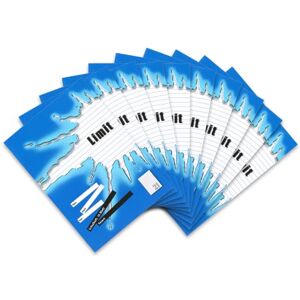 Limit Schulheft A4, 16 Blatt, Lineatur 21, liniert ohne Rand, blau, 10 Stück Limit Schulheft A4, 16 Blatt, Lineatur 21, liniert ohne Rand, blau, 10 Stück