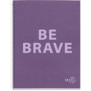 Miquelrius Be Eco A4 Notizbuch, 80 Blatt 90 g/m², 7 mm horizontale Linien, 1 Farbstreifen, fester Einband, amethystviolette Botschaften Miquelrius Be Eco A4 Notizbuch, 80 Blatt 90 g/m², 7 mm horizontale Linien, 1 Farbstreifen, fester Einband, amethystviolette Botschaften