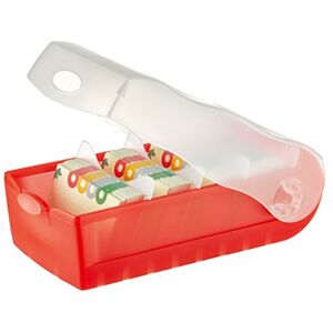 HAN Lernkarteibox CROCO, einfach Vokabeln lernen mit 5-Fächer-Lernsystem, DIN A7 Karteikasten für 900 Karten, inkl. 5 Stützplatten + 100 Lernkarten, Karteibox, Lernbox, 997-617, transluzent/rot HAN Lernkarteibox CROCO, einfach Vokabeln lernen mit 5-Fächer-Lernsystem, DIN A7 Karteikasten für 900 Karten, inkl. 5 Stützplatten + 100 Lernkarten, Karteibox, Lernbox, 997-617, transluzent/rot