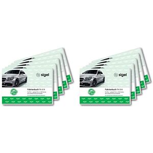 Sigel FA614/10 Fahrtenbücher für PKW, A6 quer, 80 Seiten, 10er Pack für Deutschland und Österreich, vom Finanzamt anerkannt zur exakten Trennung geschäftlicher und privater Fahrten Sigel FA614/10 Fahrtenbücher für PKW, A6 quer, 80 Seiten, 10er Pack für Deutschland und Österreich, vom Finanzamt anerkannt zur exakten Trennung geschäftlicher und privater Fahrten