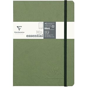 Clairefontaine 793433C Notizbuch AgeBag My Essentials, DIN A5, 14,8 x 21 cm, 96 Blatt, dot, nummeriert, 90g, 1 Stück, grün Clairefontaine 793433C Notizbuch AgeBag My Essentials, DIN A5, 14,8 x 21 cm, 96 Blatt, dot, nummeriert, 90g, 1 Stück, grün